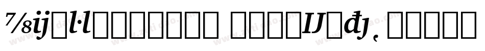 Microgammad BoldExte字体转换